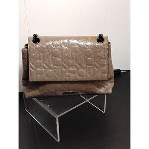 calvin klein  Signature shoulder bag Taupe color  12 X 8 X 3